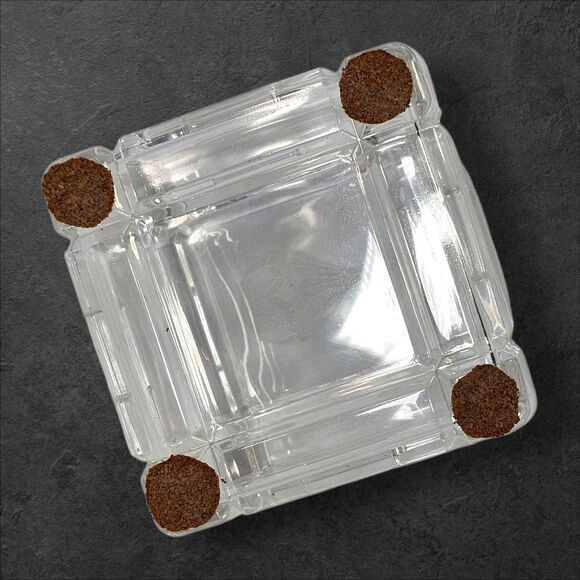 Vintage 1990 Career Expo Crystal Trinket Box Hot Air Balloon Etched Lid 3.75" - Picture 11 of 14